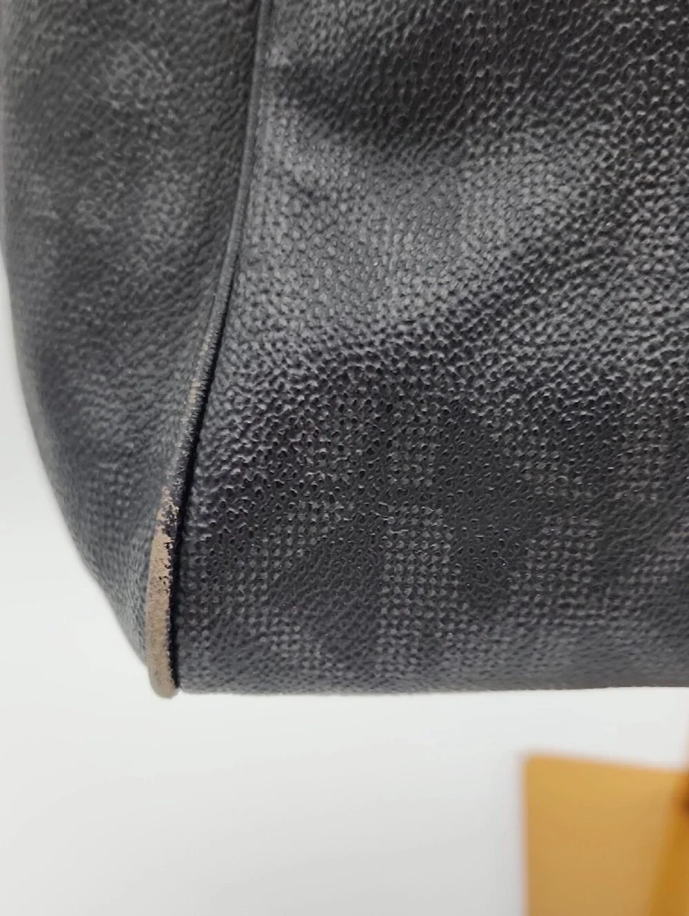 Michael Kors Black Pebbled Leather Satchel with Silver MK Charm